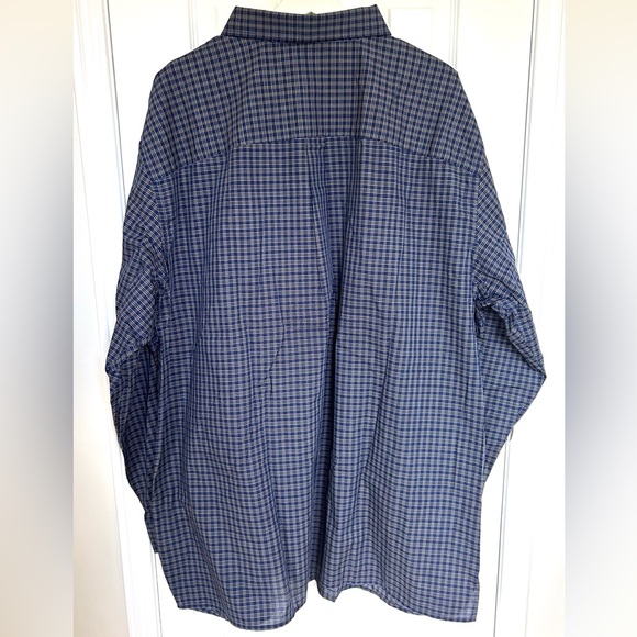 Harbor Bay 2XL Tall Button Plaid Mens Shirt - Picture 5 of 5